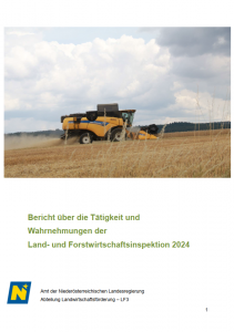 Tätigkeitsbericht der Land- und Forstwirtschaftsinspektion 2024