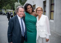 Rudolf Buchbinder, Angel Blue und Landeshauptfrau Johanna Mikl-Leitner.