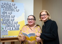 Landeshauptfrau Johanna Mikl-Leitner mit Maria Happel, künstlerische Leiterin der Festspiele Reichenau.